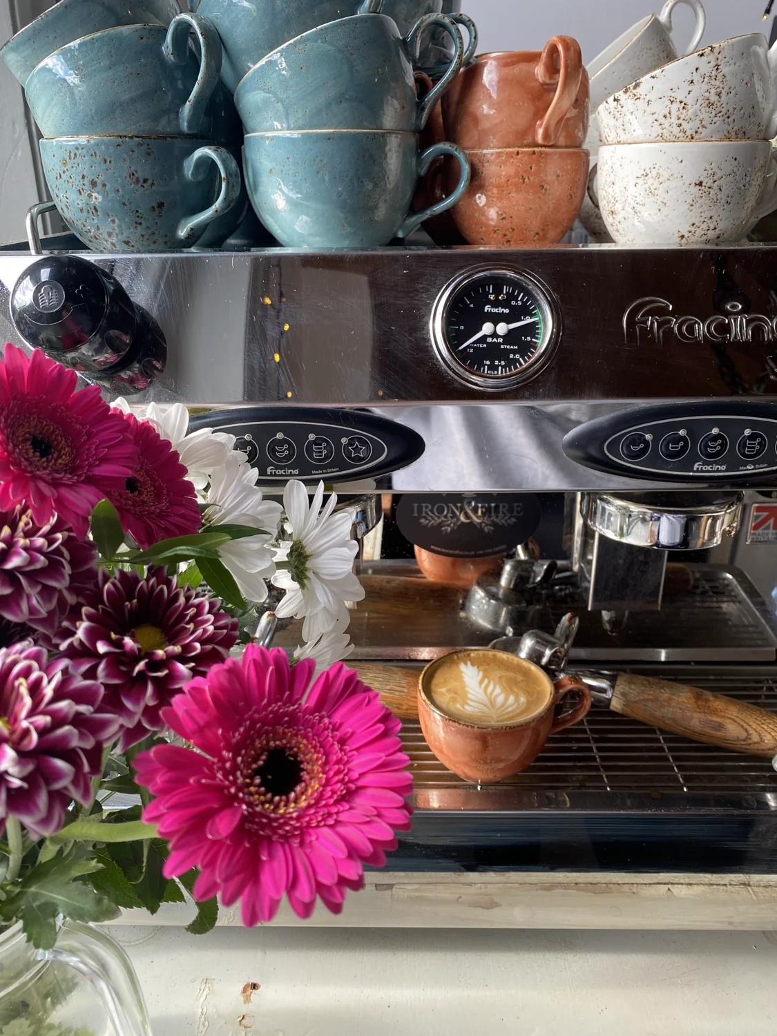 A freshly made coffee at The Loft